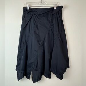 Issey Miyake Vintage Black Asymmetrical Midi Skirt Size M